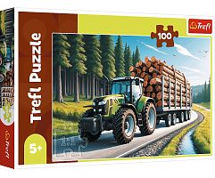 Trefl 100-piece Puzzle: Logging Tractor