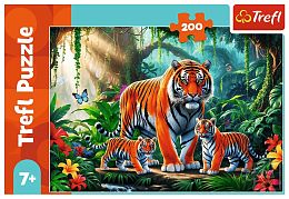 Trefl 200-piece Puzzle: The Tiger Family