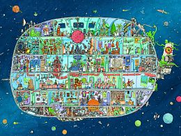 Heye Puzzle 1500 pieces: Spaceship (MARKDOWN)