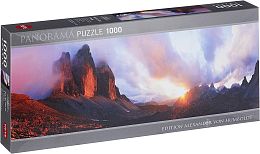 Puzzle Heye 1000 details: Three peaks panorama