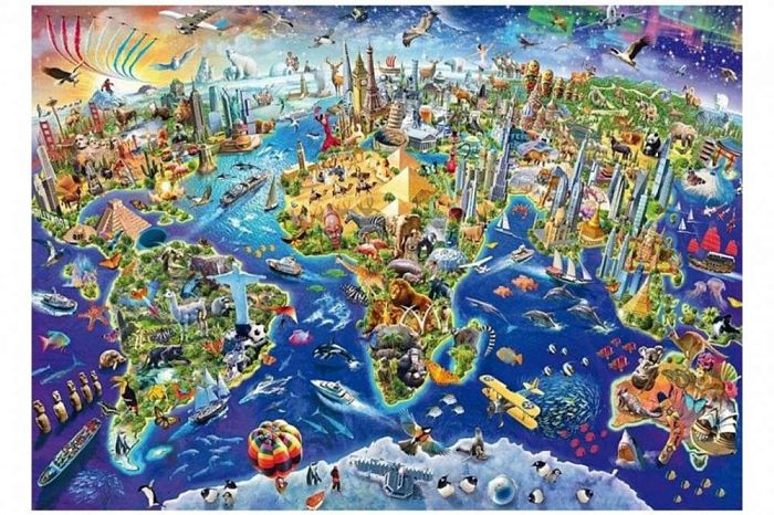 Puzzle Schmidt 1000 items: Traveling the world 58288