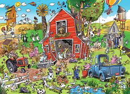 Cobble Hill 1000 Pieces Puzzle: Humor - Farm Fun