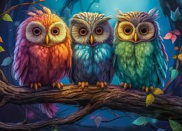 Castorland 260-piece puzzle: Three Owls