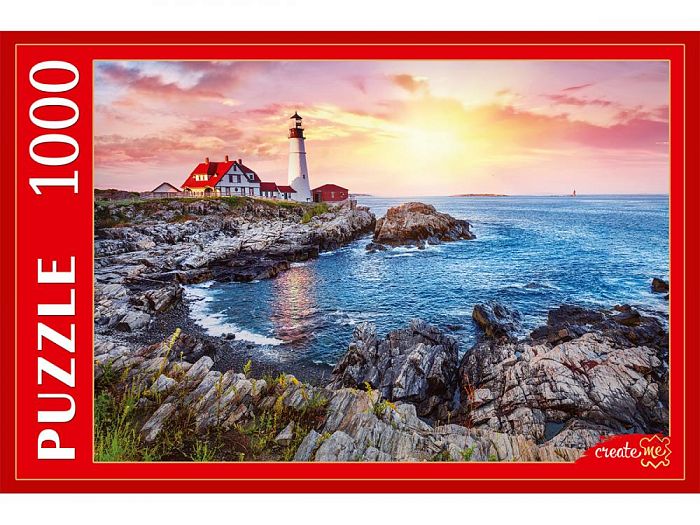 Puzzle Red Cat 1000 parts: USA. Portland Lighthouse ГИП1000-2015