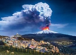 Puzzle Clementoni 1000 pieces: mount Etna
