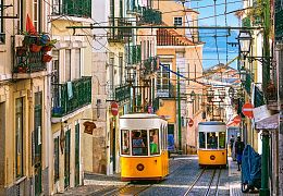 Jigsaw puzzle Castorland 1000 pcs: Lisbon trams.Portugal