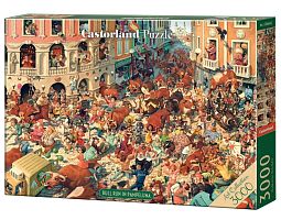 Castorland 3000 Pieces Puzzle: Running of the bulls in Pamplona