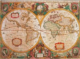Puzzle Clementoni 1000 details: Antique map of