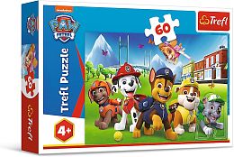 Trefl Puzzle 60 pieces: Puppy Patrol in a clearing