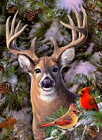 Puzzle Cobble Hill 500 items: Deer and birds