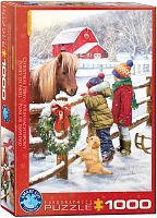 Eurographics 1000 Pieces Puzzle: Christmas Pony