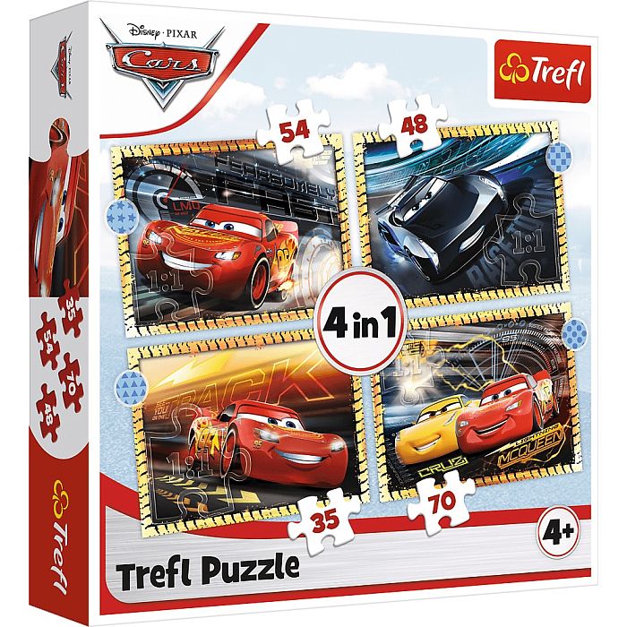 Puzzle Trefl 35х48х54х70 details: Ready to race. Cars TR34608