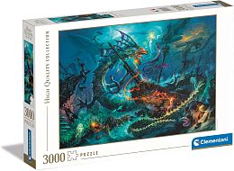 Puzzle Clementoni 3000 pieces: Underwater Battle