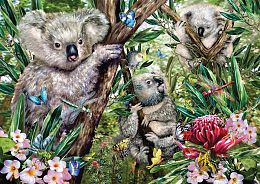 Schmidt 500 Piece Puzzle: Cute Koala Family