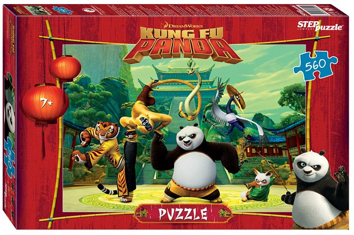 Puzzle Step 560 details: Kung fu Panda (DreamWorks, Multi) 97041
