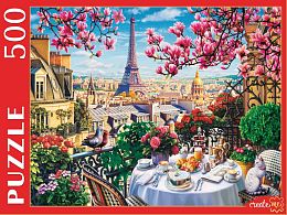 The Red Cat Puzzle 500 pieces: Breakfast in Paris