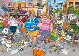 Jumbo 1000 pieces Puzzle: Wasgij. Crazy Shopping (Original 46)