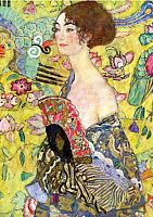 Educa 1000 pieces puzzle: Lady with a fan, Gustav Klimt