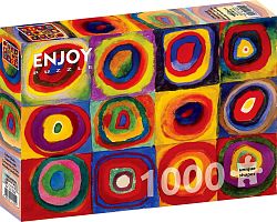 Enjoy 1000 pieces puzzle: Vasily Kandinsky. Squares with concentric circles