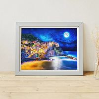 Pintoo 1200-piece puzzle: Cinque Terre Starry Night. Italy