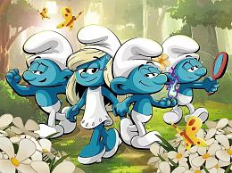 Trefl 30-Piece Puzzle: Adventures of the Smurfs
