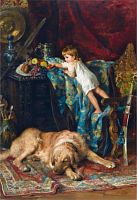 Puzzle Stella 1500 details: Makovsky K.E. In the artist's studio