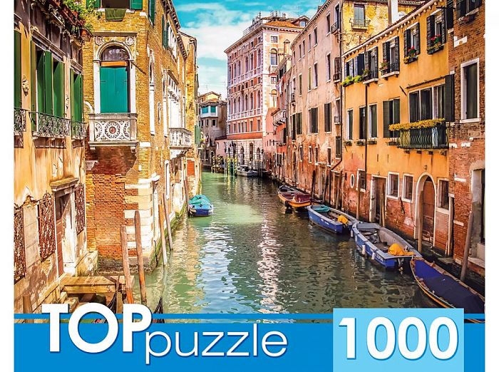 TOP Puzzle 1000 pieces: Italy. Venetian street ГИТП1000-2155