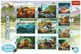 Trefl 10 in 1 Puzzle: All Dinosaurs