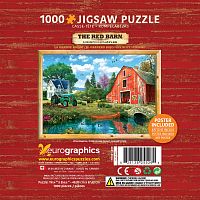 Eurographics 1000 pieces Puzzle: Red Barn (metal box