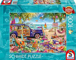 Schmidt 1000-piece Puzzle: Relaxing by the sea