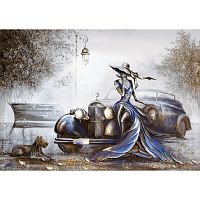 Magnolia 1000 Pieces Puzzle: Lady in Blue