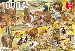 Puzzle Jumbo 1000 pieces: The Construction of Noah's Ark