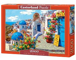 Puzzle Castorland 2000 details: Spring in Santorini