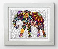 Puzzle Pintoo 500 items: Funny elephant