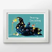 Pintoo 600-piece Puzzle: The Christmas Cat