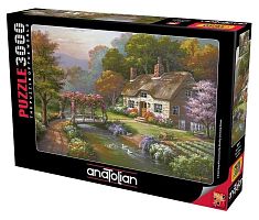 Puzzle Anatolian 3000 pieces: Cottage in Roses