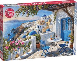 Cherry Pazzi Puzzle 1000 pieces: The Romance of Santorini