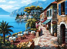 Anatolian 1000 Pieces Puzzle: Cafe with Sea View II