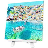Puzzle Pintoo 256 items: Port in Greece