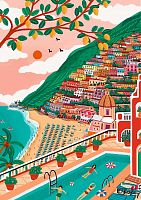 Trefl 1000 Pieces Puzzle: The Art of Color. Positano. Italy