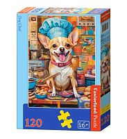 Castorland 120-piece Puzzle: The Cook Dog