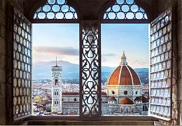 Puzzle Educa 1000 pieces: Views of Florence, Italy