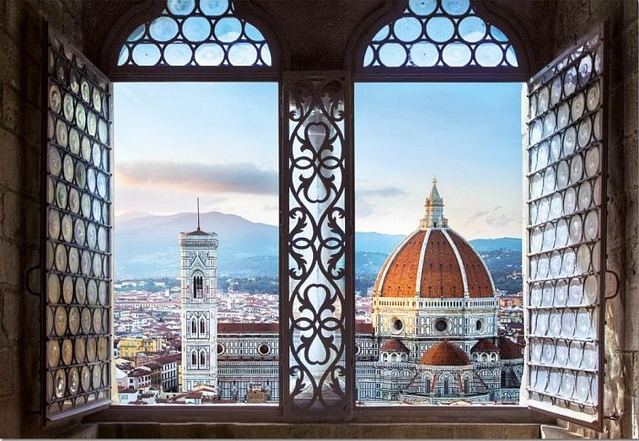 Puzzle Educa 1000 pieces: Views of Florence, Italy 18460