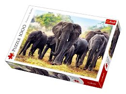 Puzzle Trefl 1000 pieces: African elephants