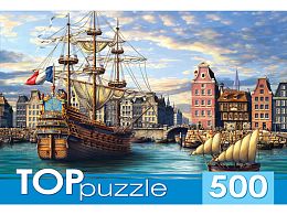 TOP Puzzle 500 pieces: Ships in the old port