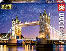 Educa 1000 Piece Puzzle: Tower Bridge, London (neon)