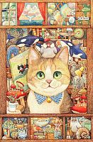 Pintoo 600-piece puzzle: Cotton Lion. Feline Art Studio