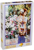 Puzzle Gold 1000 pieces: In the flower garden