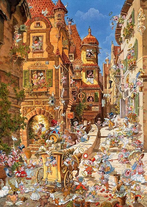 Puzzle Heye 1000 pieces: Romantic city in the afternoon 29874