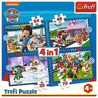 Puzzle Trefl 35#48#54#70 details: Puppy Patrol. Dogs are in business